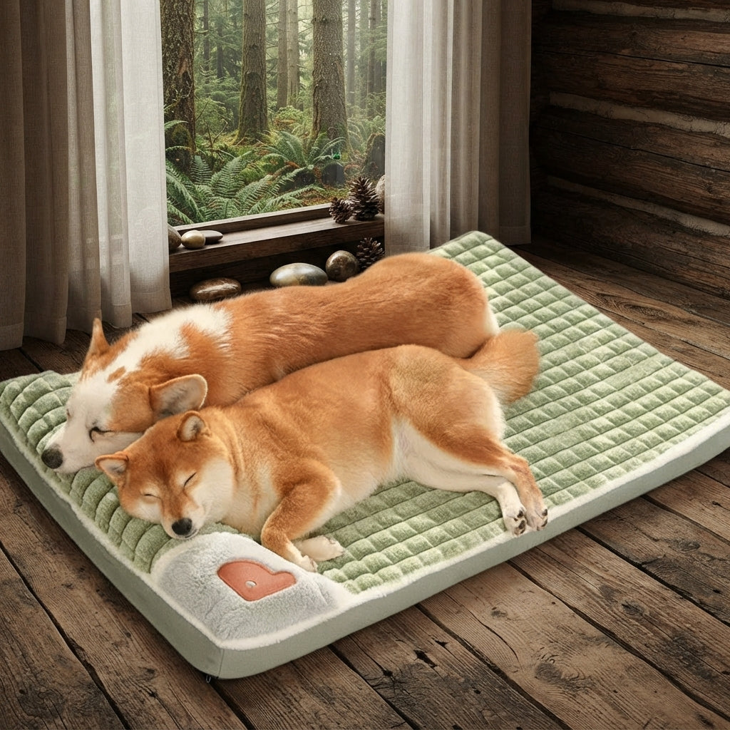 Tapis Apaisant Matelassé & Déhoussable Oukita - Tapis Moelleux pour Chien & Chat