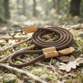 Laisse Mains Libres Ajustable en Corde Tressée Oukita - Style Rustique & Confort pour Balade